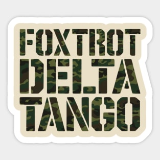 Foxtrot-Delta-Tango Sticker